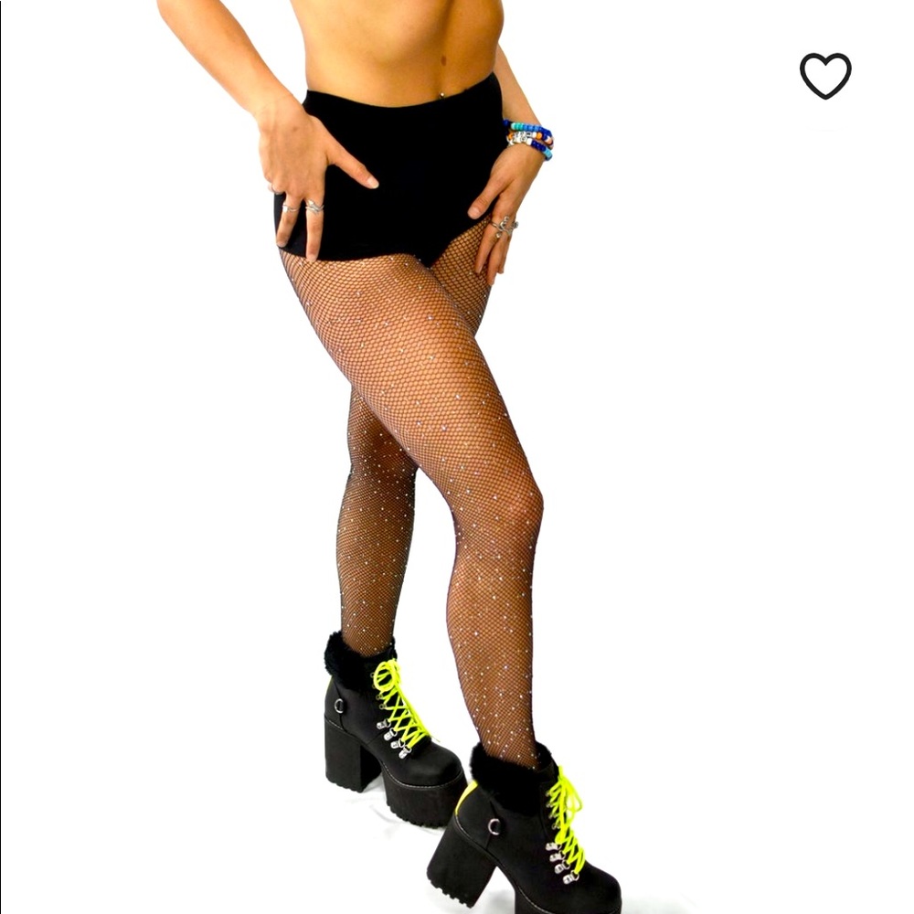 women’s Rhinestone fishnet nylons